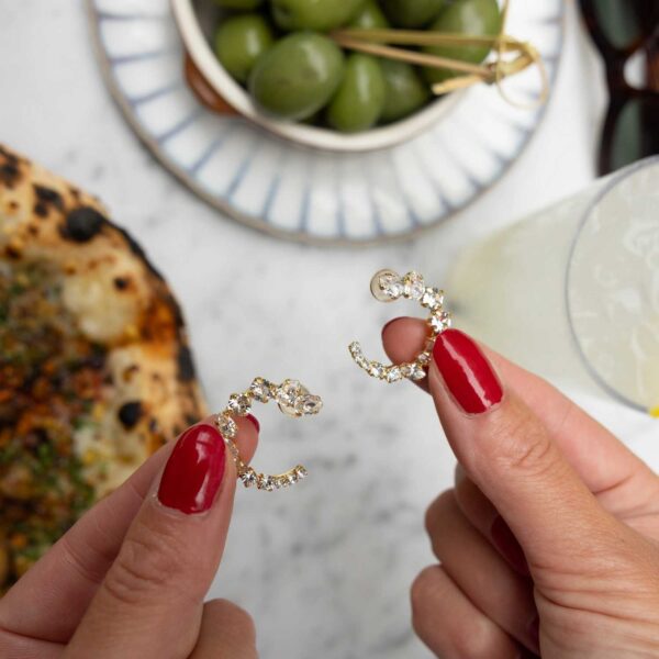 Δεύτερη φωτογραφία του προϊόντος Mini Angie Earrings / Crystal