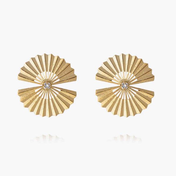 Sunfeather Earrings / Crystal