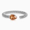 Classic Rope Bracelet / Rhodium Light Colorado Topaz