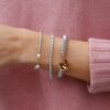 Δεύτερη φωτογραφία του προϊόντος Classic Rope Bracelet / Rhodium Light Colorado Topaz