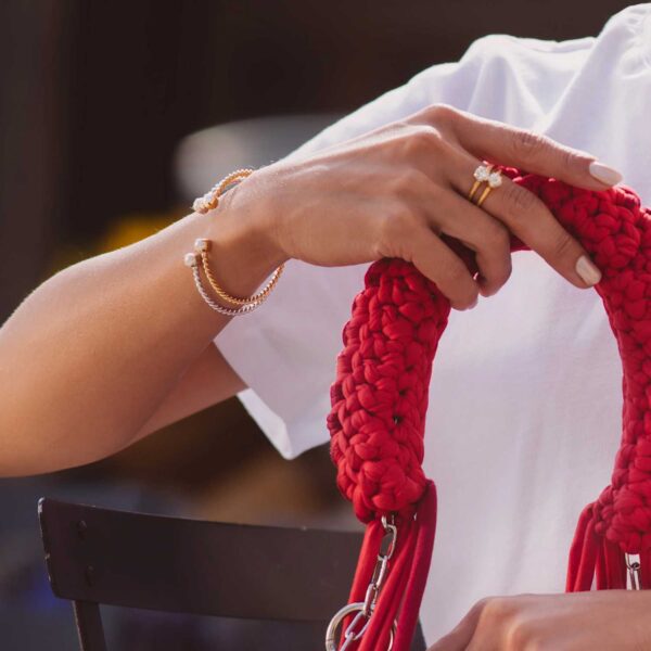 Δεύτερη φωτογραφία του προϊόντος Mini Twisted Bracelet / Pearl