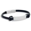 8437-19-Bracelet Black /Levon | Leather bracelet