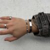 Δεύτερη φωτογραφία του προϊόντος 8437-19-Bracelet Black /Levon | Leather bracelet