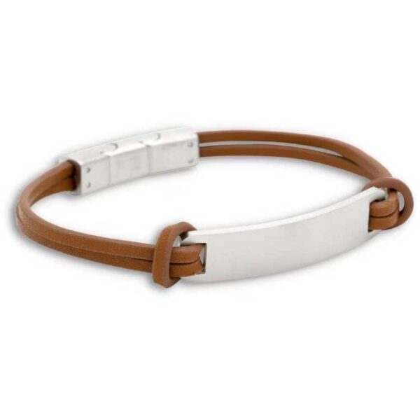 8438-19-Bracelet Brown /Levon | Leather bracelet