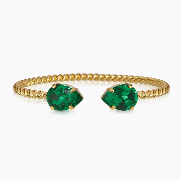 Mini Drop Bracelet / Gold Majestic Green - Image 2