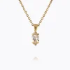 PETITE NAVETTE NECKLACE GOLD-LIGHT SILK