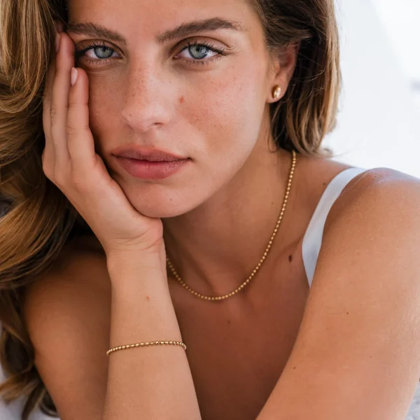PETITE NAVETTE EAR GOLD-LIGHT SILK - Image 2