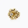 BLOSSOM RING GOLD-CRYSTAL