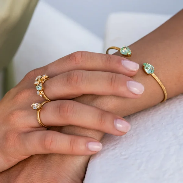 PETITE DROP BRACELET GOLD-CHRYSOLITE - Image 2
