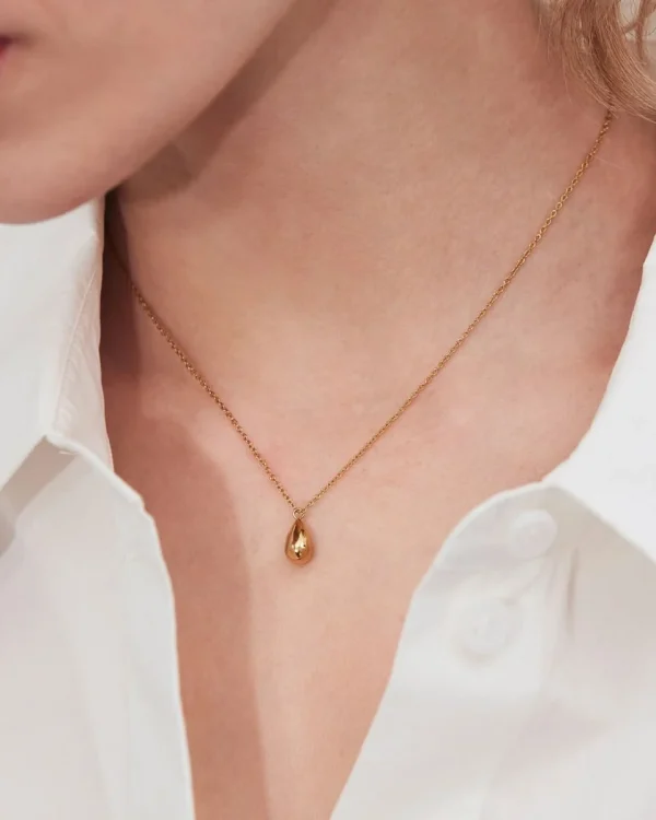 Drop mini necklace gold - Image 2
