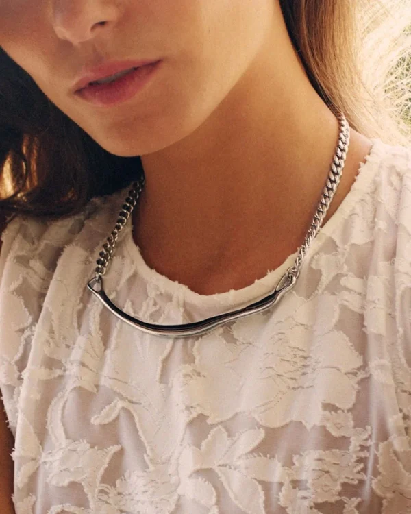 Line Necklace Silver - Image 2
