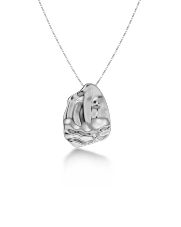 Beach Wing Necklace Silver L