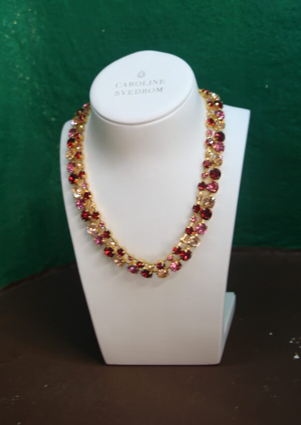 Pamona Red Neckalce/ Gold