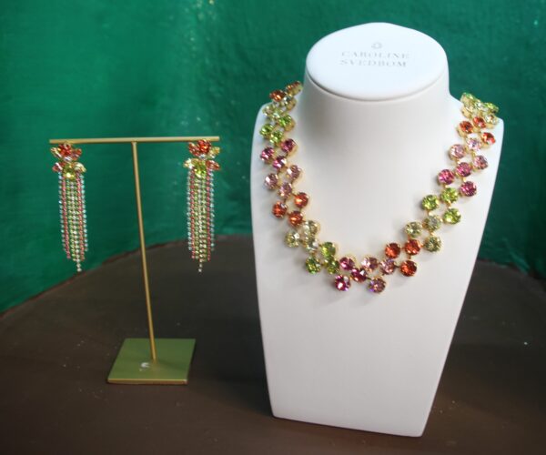 Rainbow Necklace Crystal/ Gold - Image 2