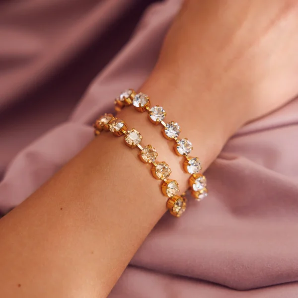 Line Bracelet- Light Silk/ Gold - Image 2