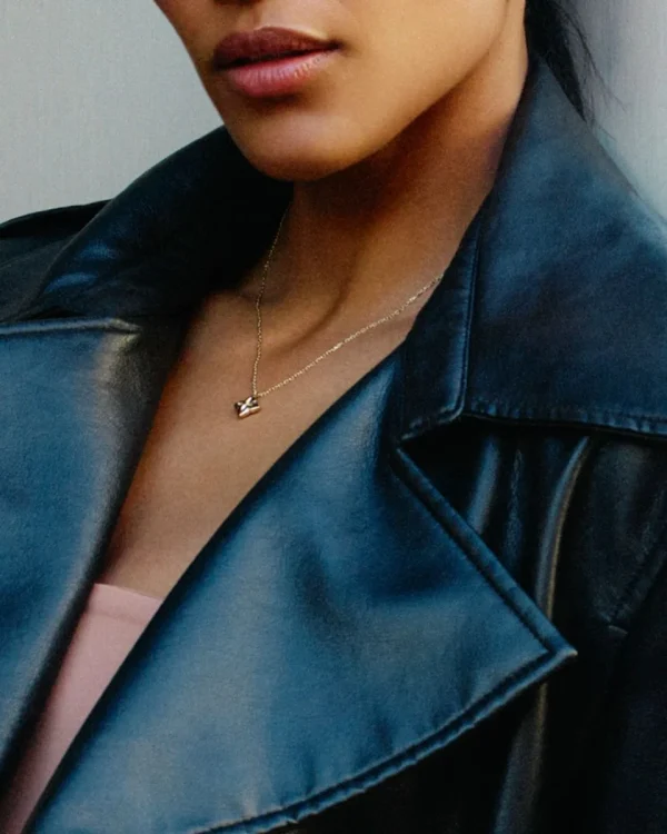 Mini Crossflower Necklace/ Gold - Image 2