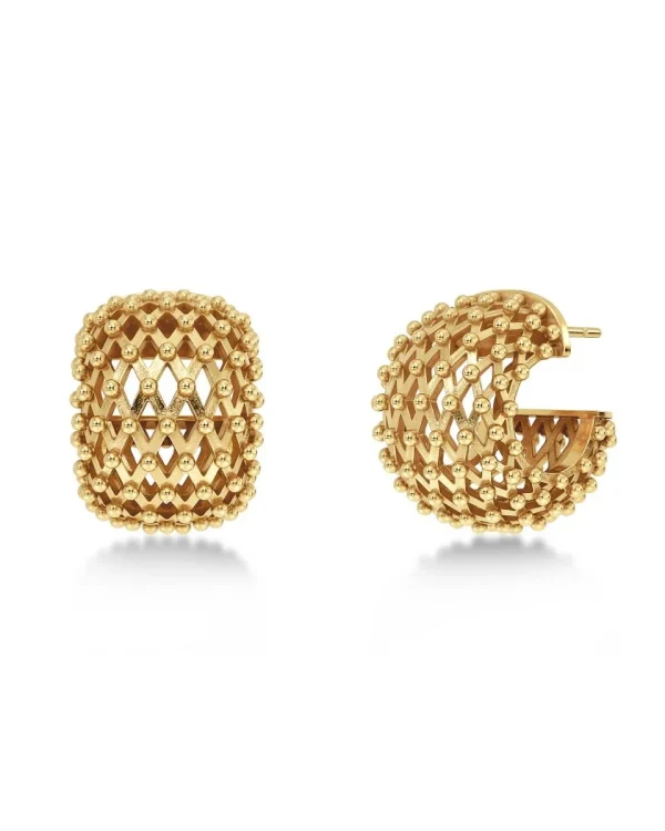 Hodgehog Earrings Gold/ S
