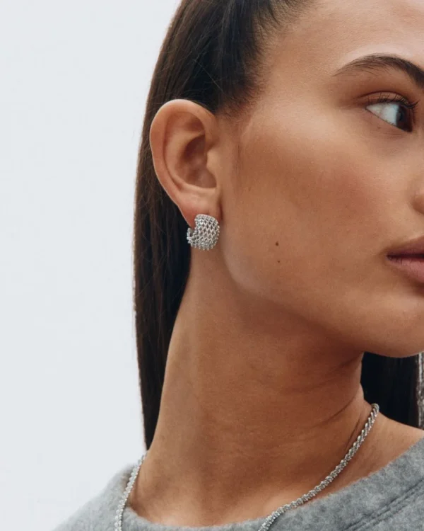 Ηοdgehog Earrings Silver/ S