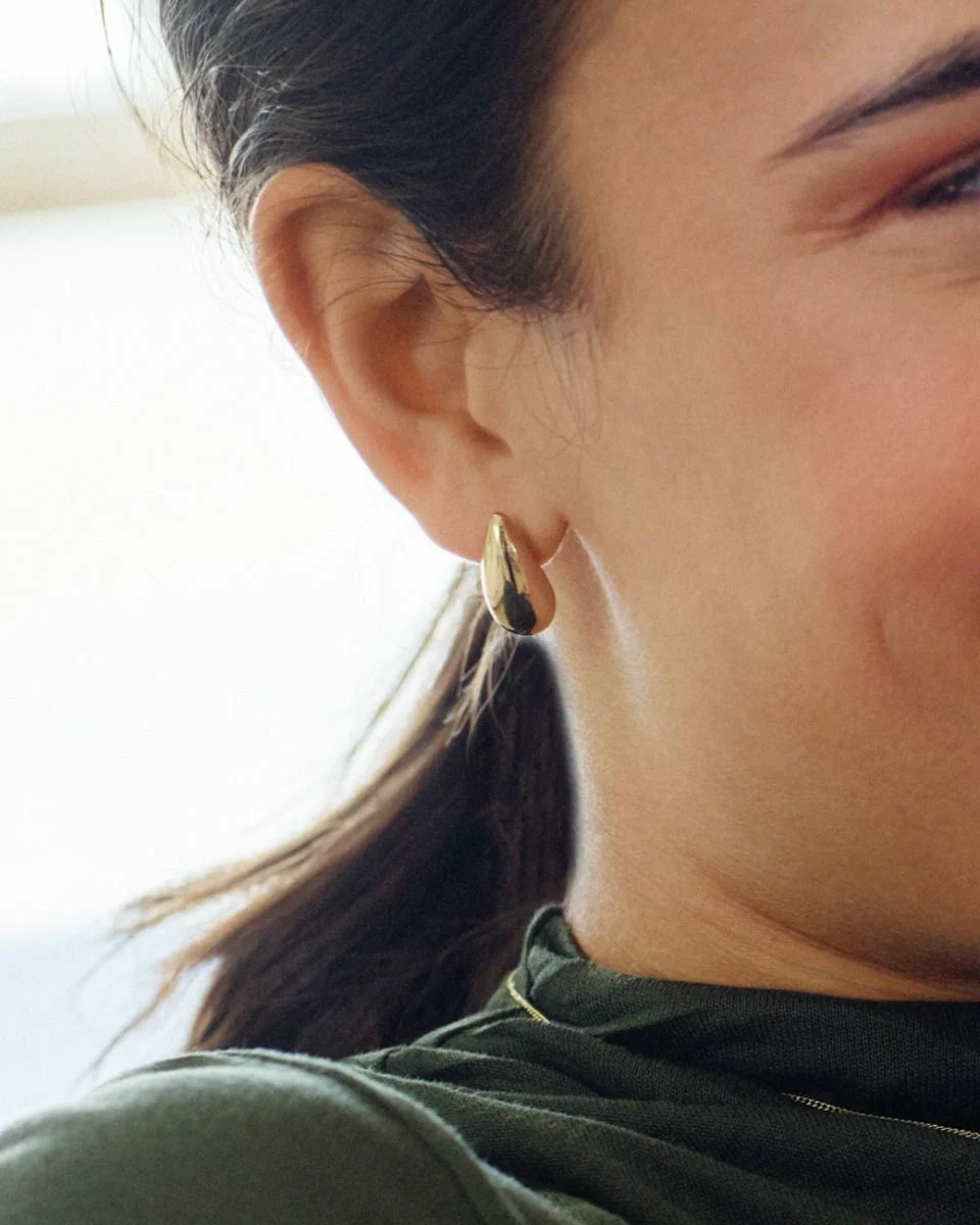 Drop Studs Earrings Silver/ S - Image 2