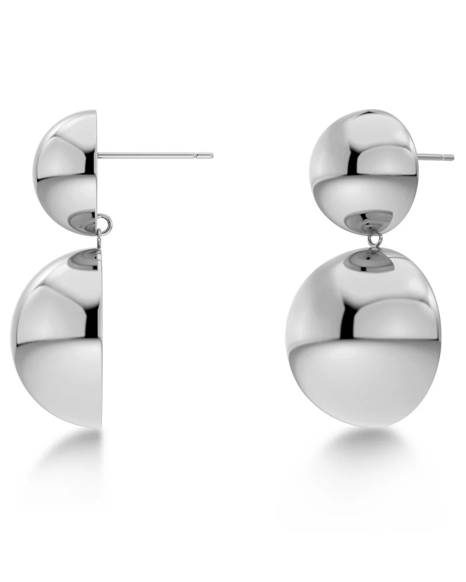 Bubbles Earrings Silver/ L