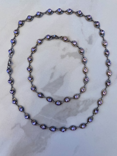 Purple crystal necklace - Image 2