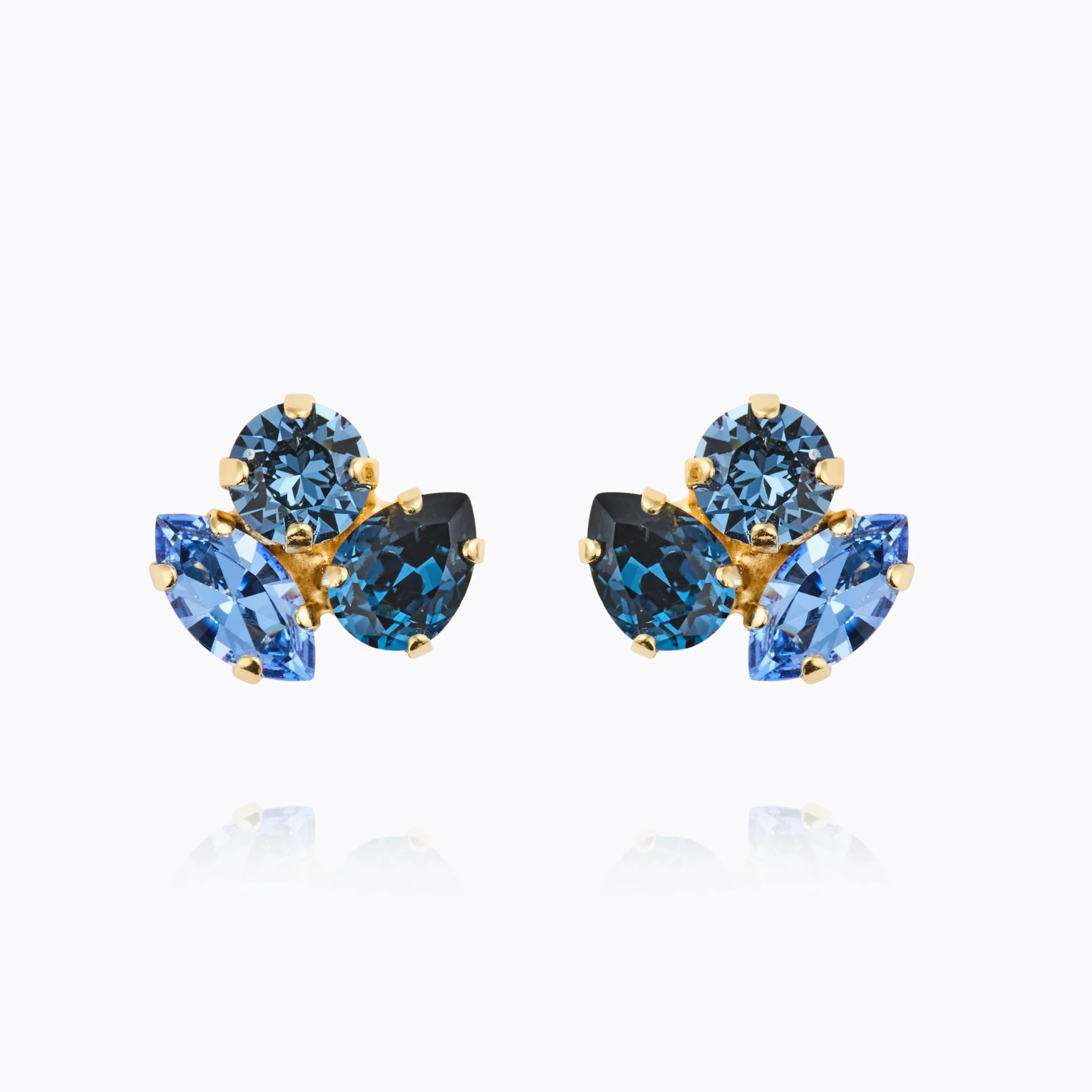 Ana earrings blue combo/ gold