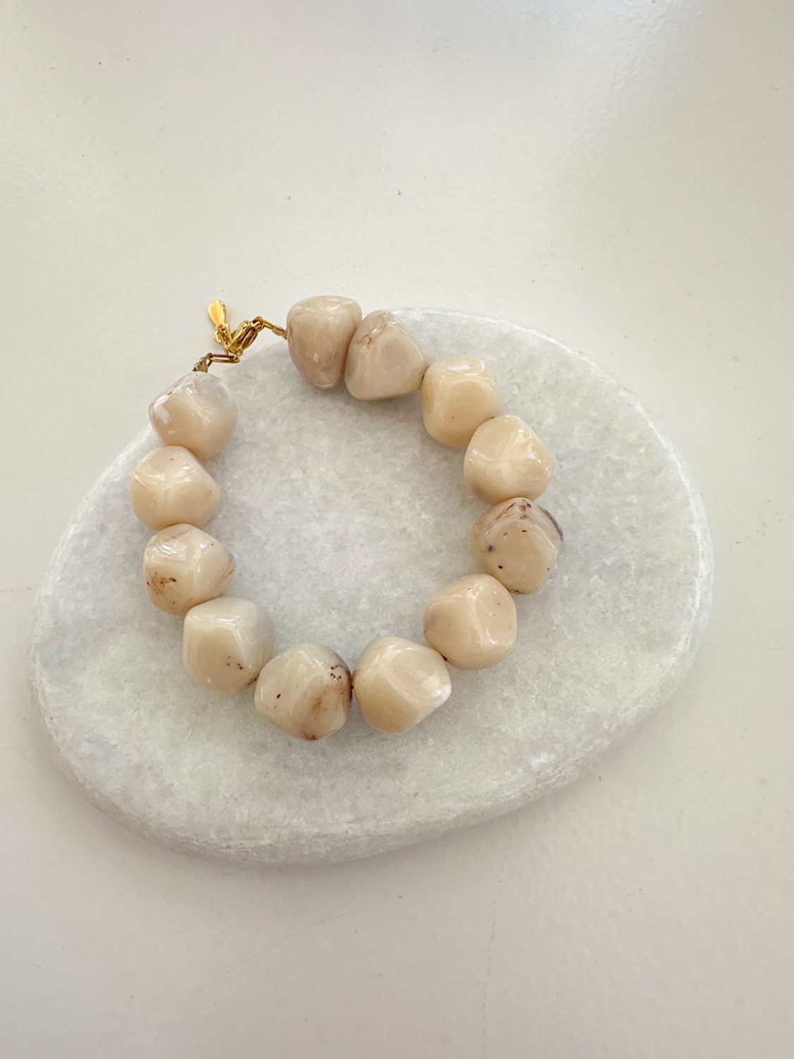 Beige Stone Bracelet