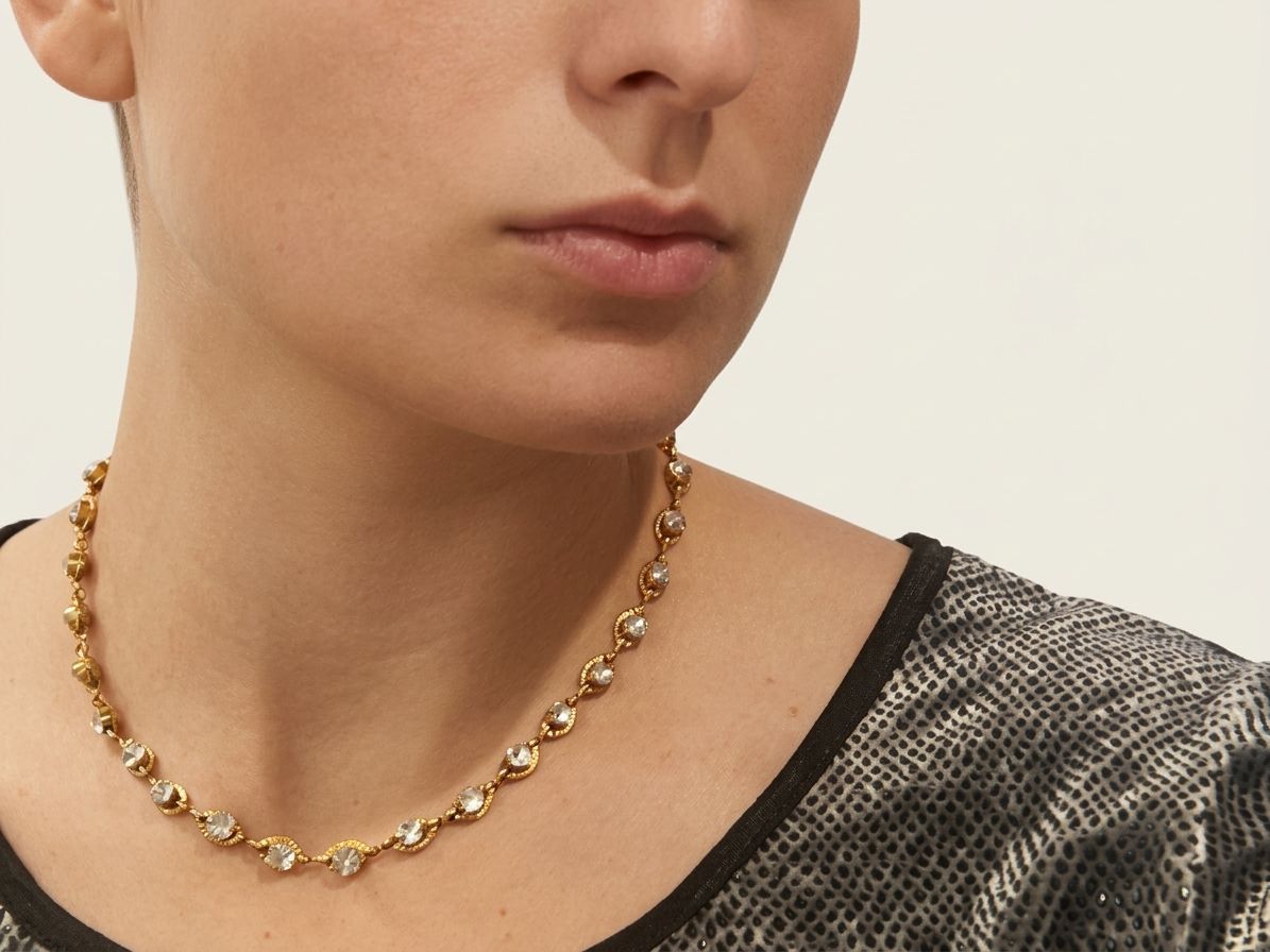 Gold Eye Chain Necklace - Image 2